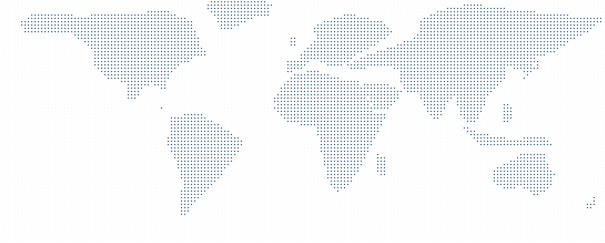 Dotted world map